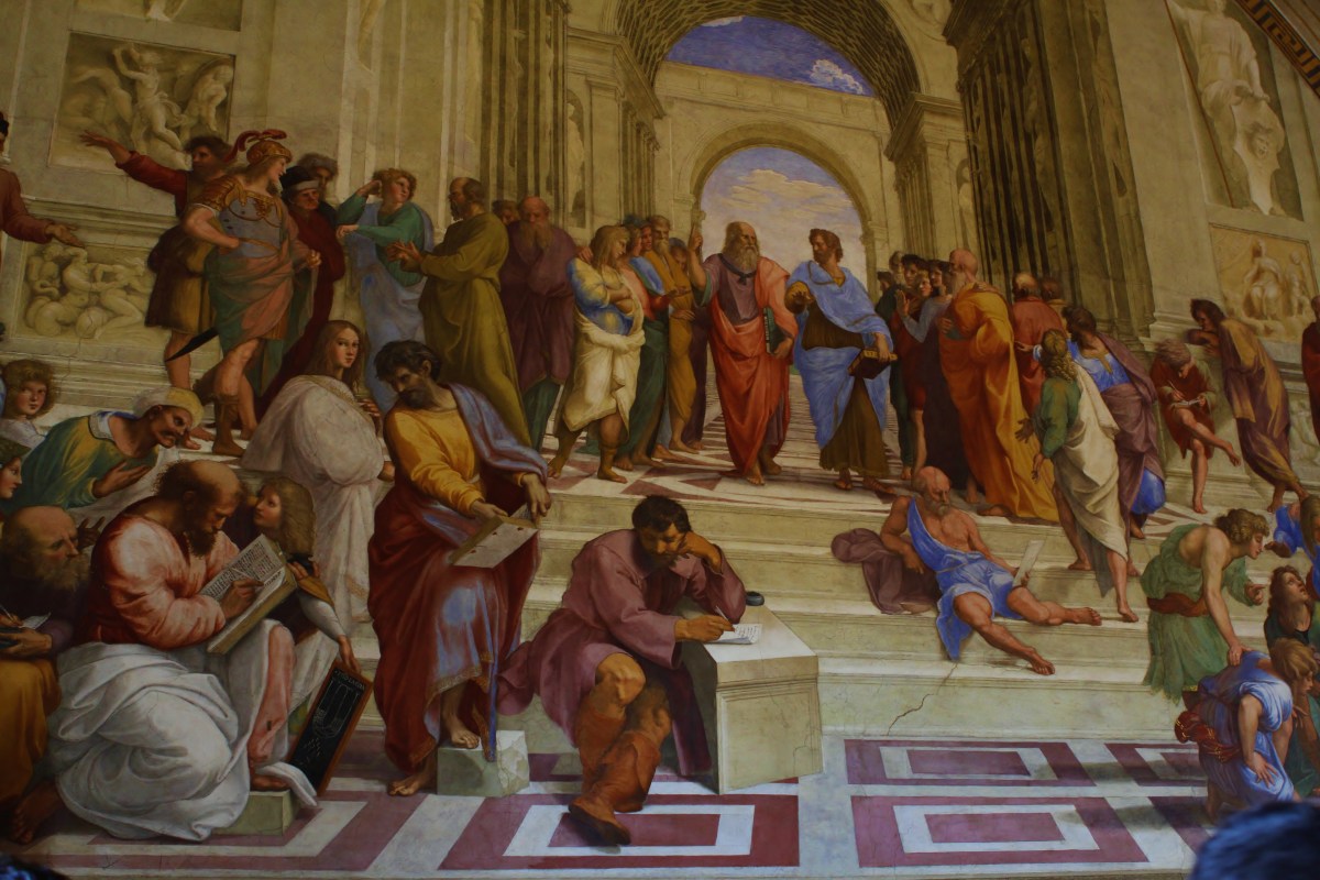 La Scuola di Atene, Stanze di Raffaello, Musei Vaticani