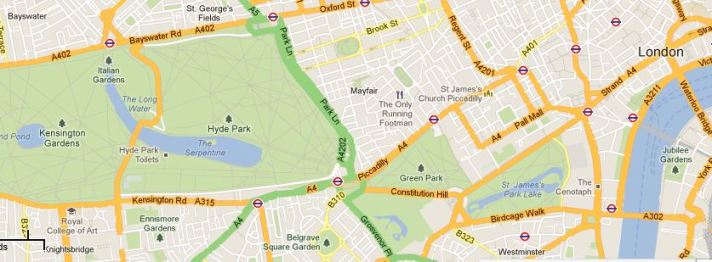Map of Central London