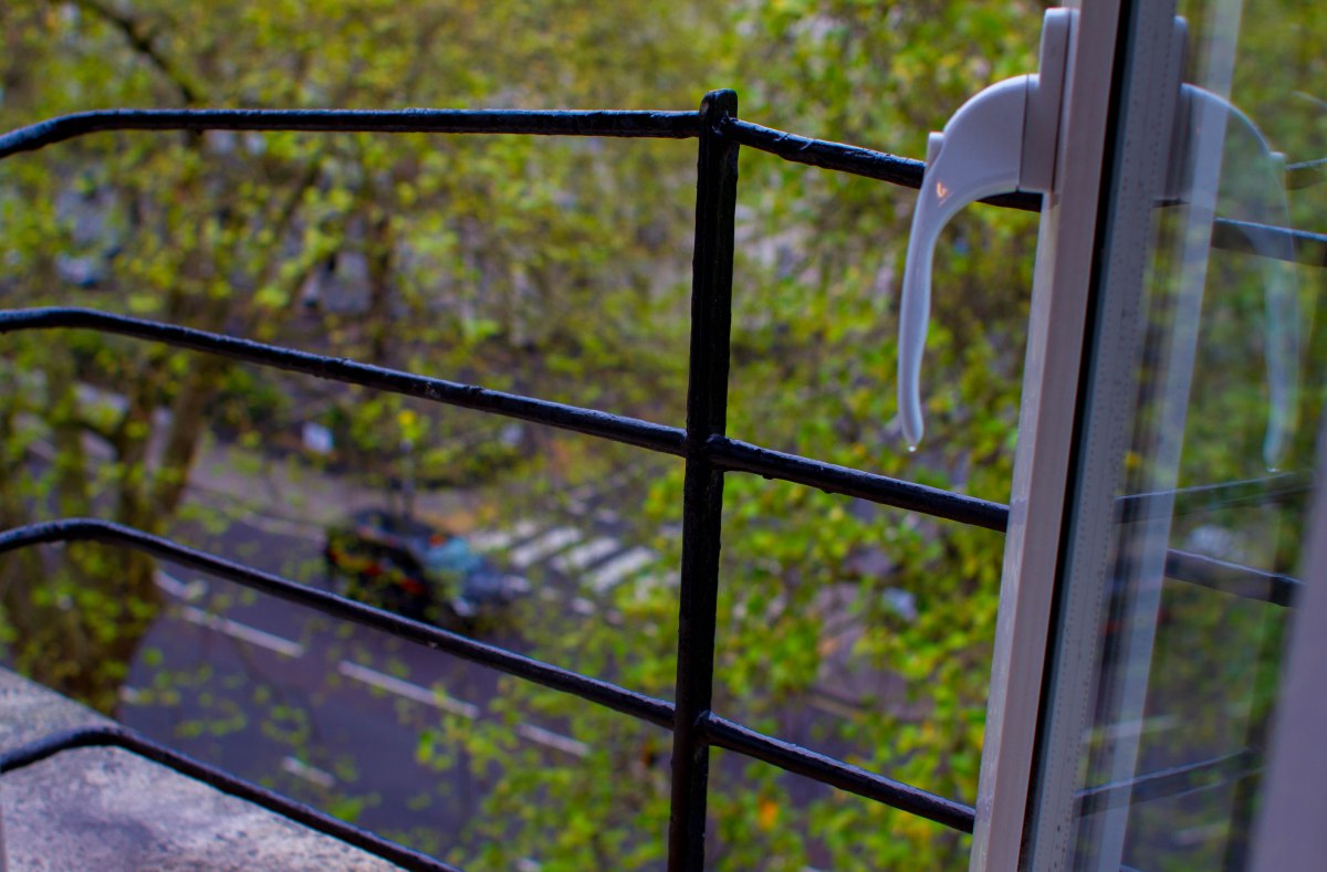 View from my room. Rhodes Hotel, London.