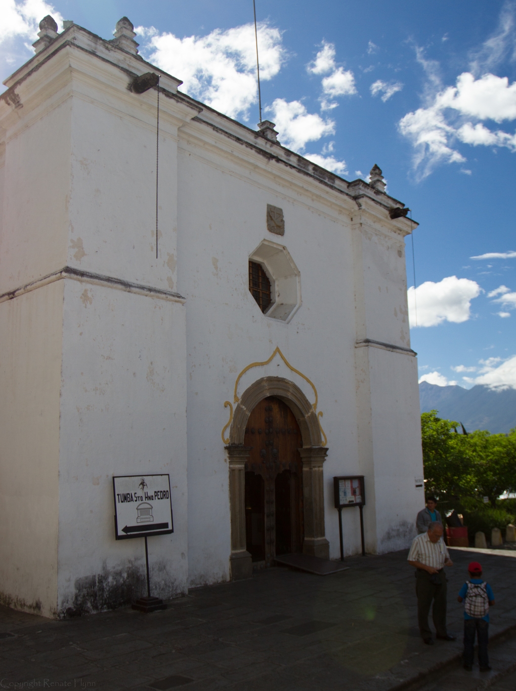 The back entrance to the San Francisco El Grande church in Antigua, Guatemala